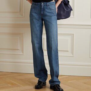 THE ROW Carlyl High-Rise Straight Leg Jeans